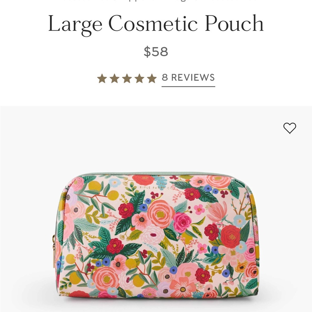 Floral Cosmetic Pouch